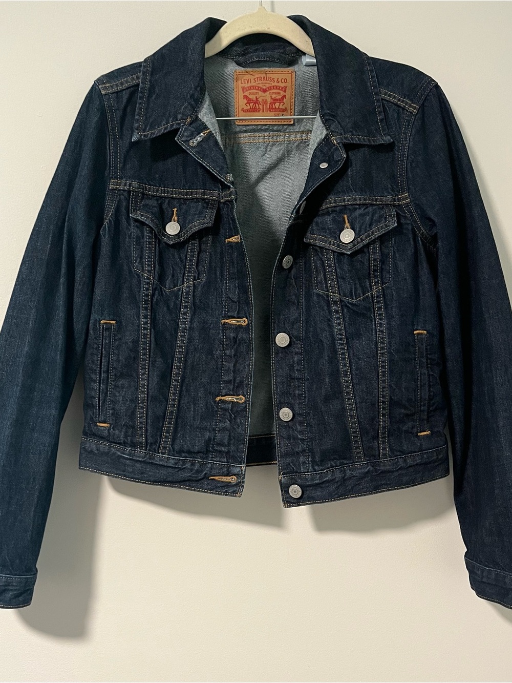 Levi's Women's Dark Indigo Denim Jacket 100% Cotton